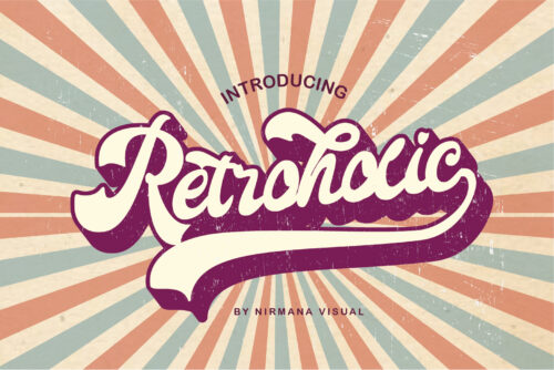 Retroholic - Branding Logo Font