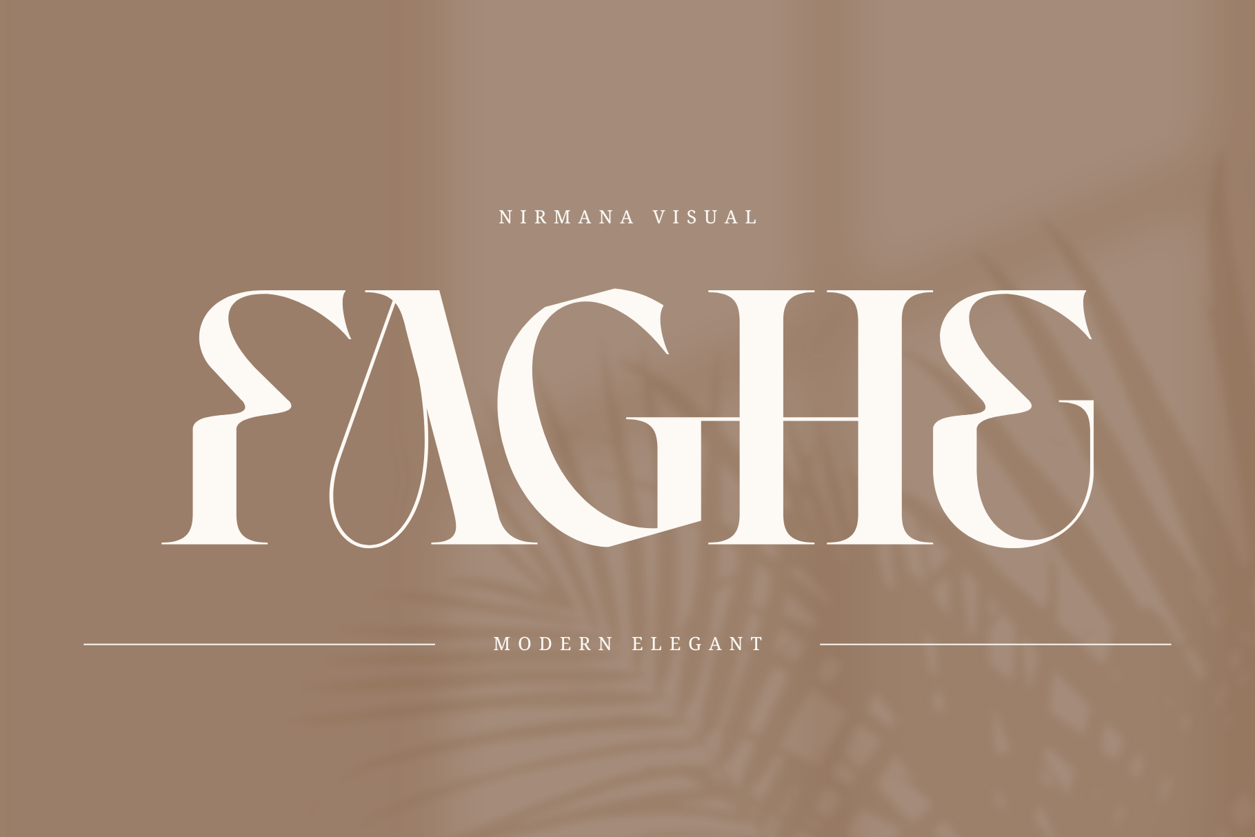 Faghe Modern - Branding Logo Font