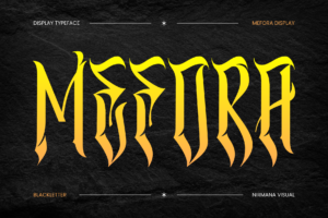 Mefora - Blackletter Logo Font