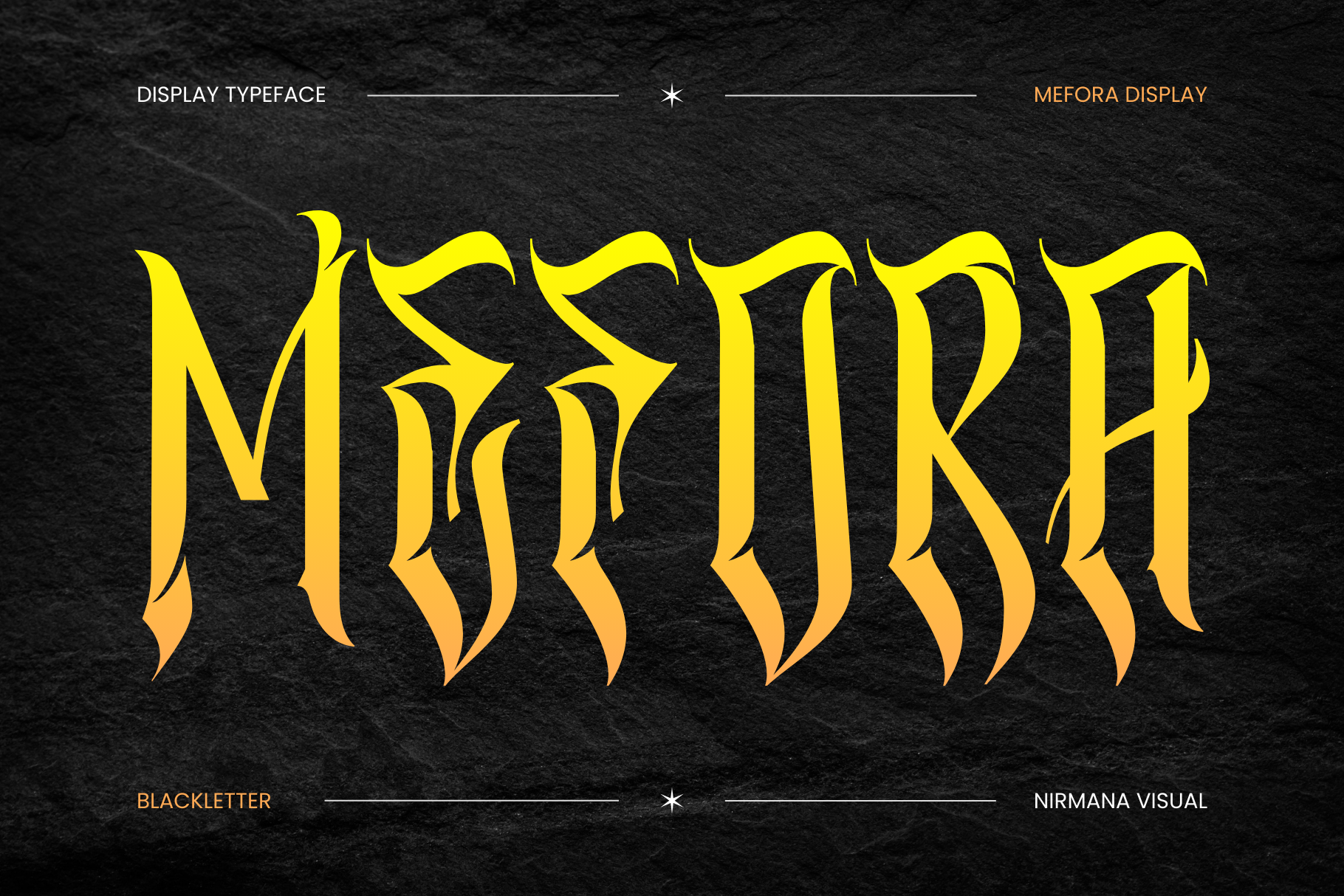 Mefora - Blackletter Logo Font