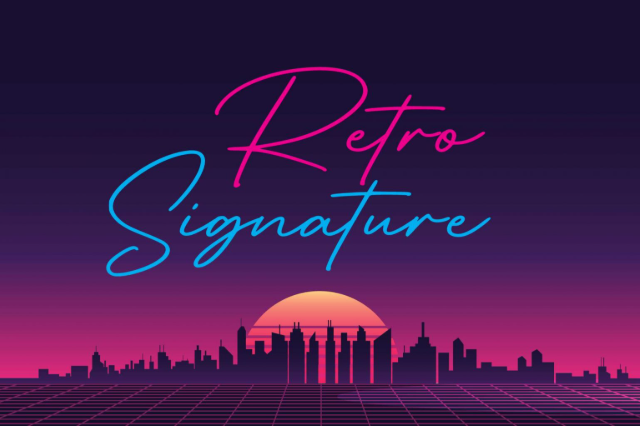 1. Retro Signature